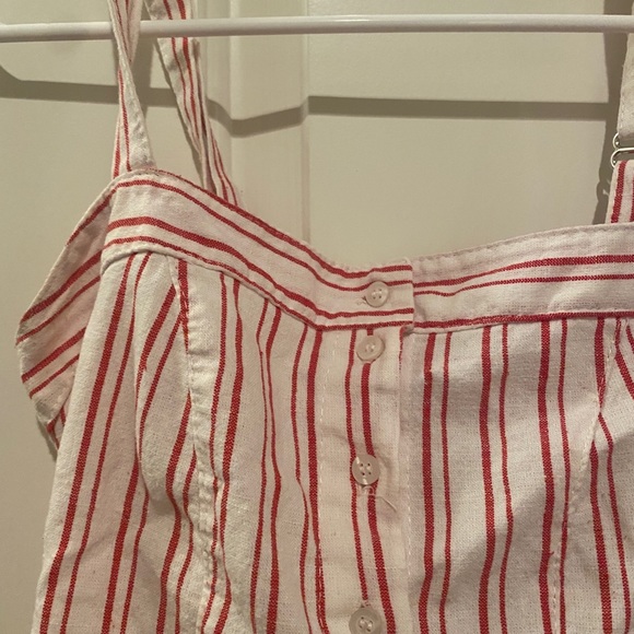 Brandy Melville Red and White Crop Top - Picture 7 of 8